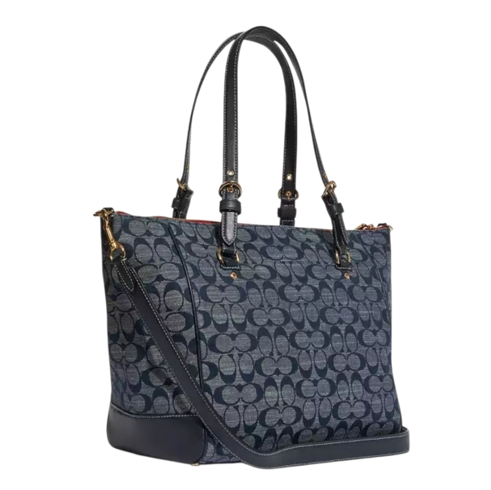 Coach Kleo Carryall Denim Tote - Picture 2 of 4